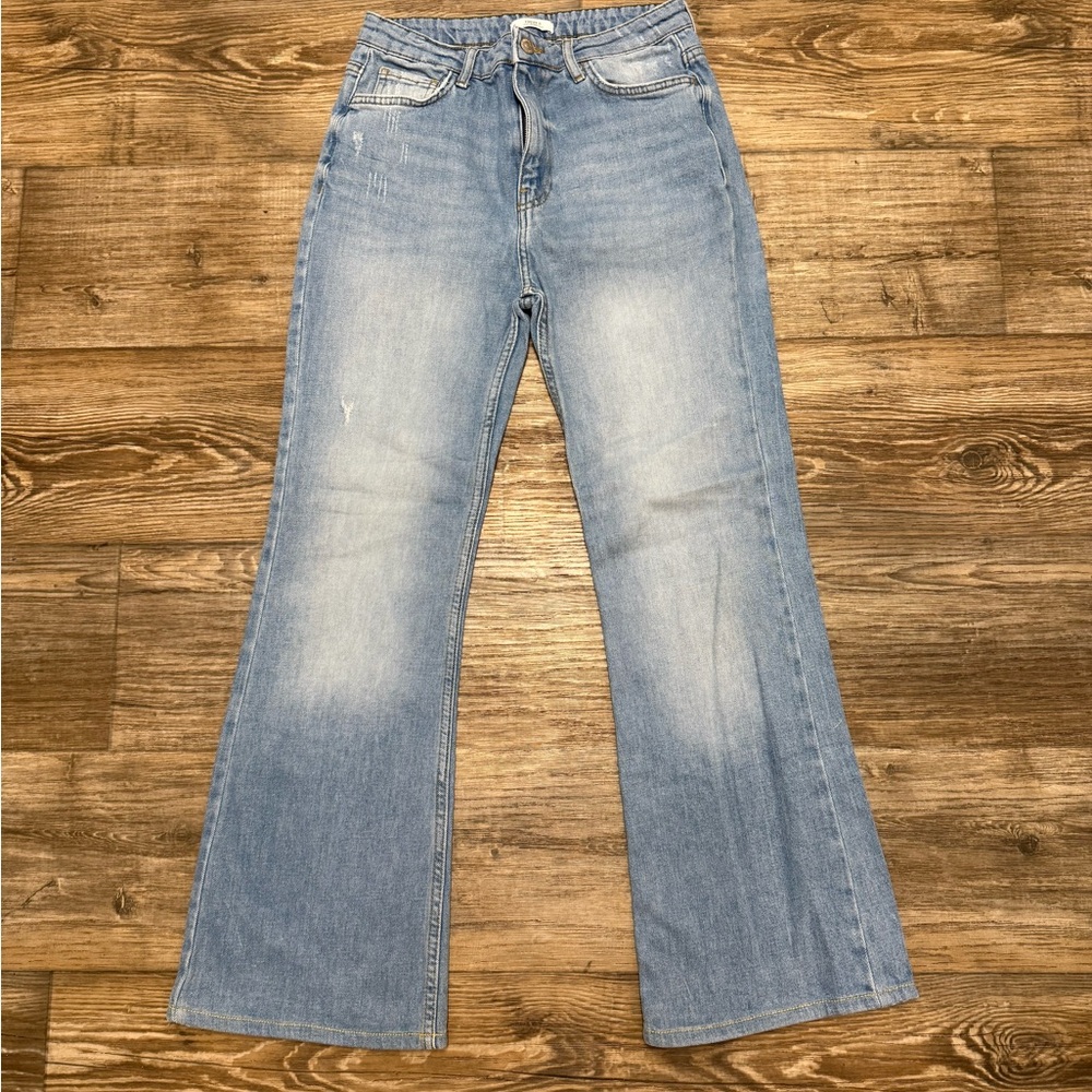 Forever 21 Light Blue Flare Jeans